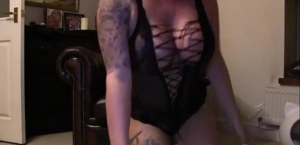  Glamorous british milf blonde sucks and fucks